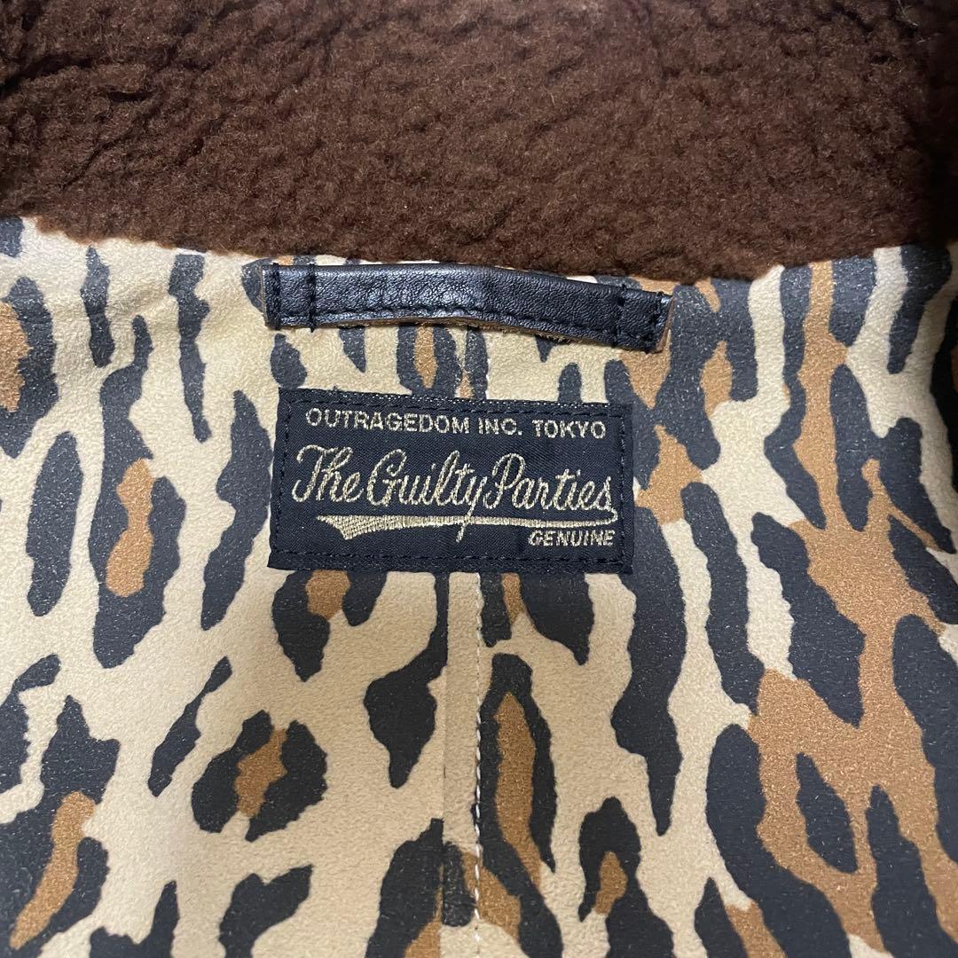 美品】WAKOMARIA ギャングコート レザー ボア付き ライダース L - メルカリ