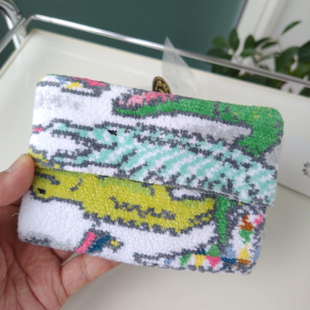 未使用タグ付き！FEILER フェイラー ティシュケース ミニポーチワニ柄