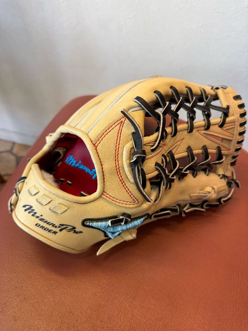 ミズノダイバーシティブルー ORDER 波賀 軟式外野手用 グローブ 箱付き