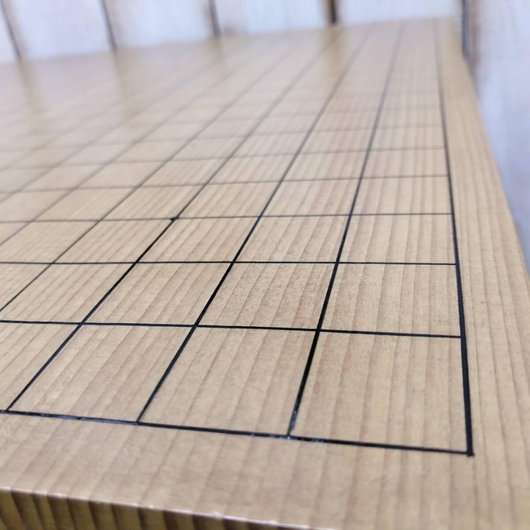 碁盤　囲碁　脚付き　ヘソあり　約20.5×45.7×42.2cm　覆い付属