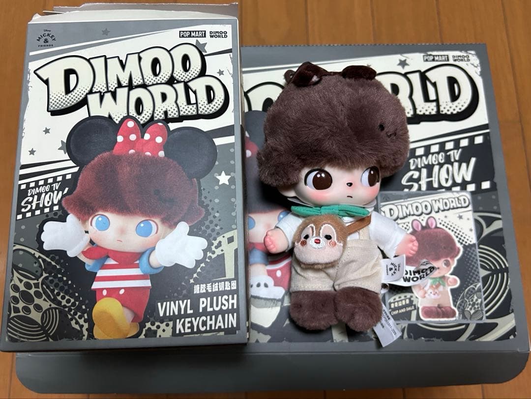 POPMART DIMOO WORLD ぬいキー ドナルド チップ&デール - メルカリ