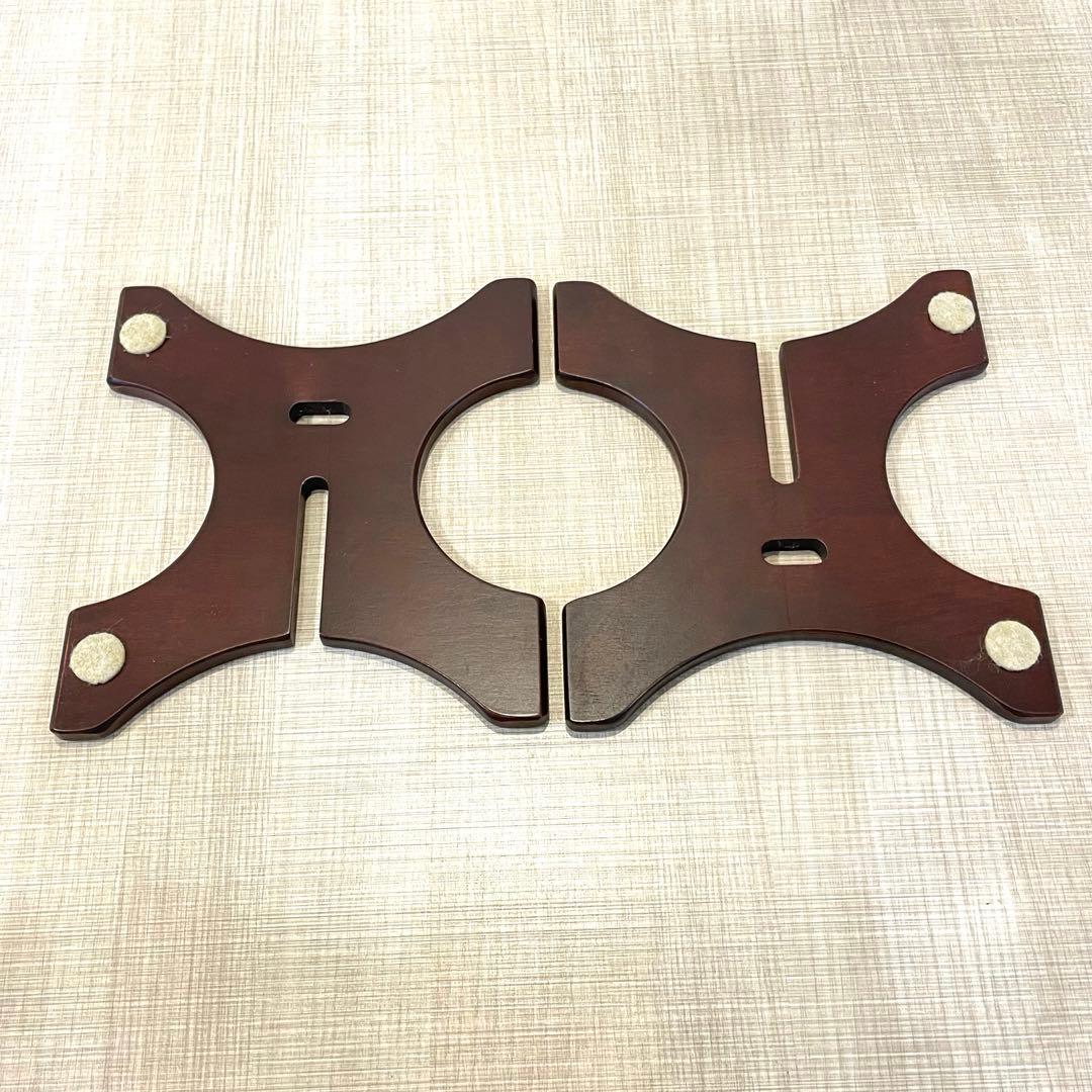 極美品】M's system 木製 波動スピーカ MS-0801 スタンド付