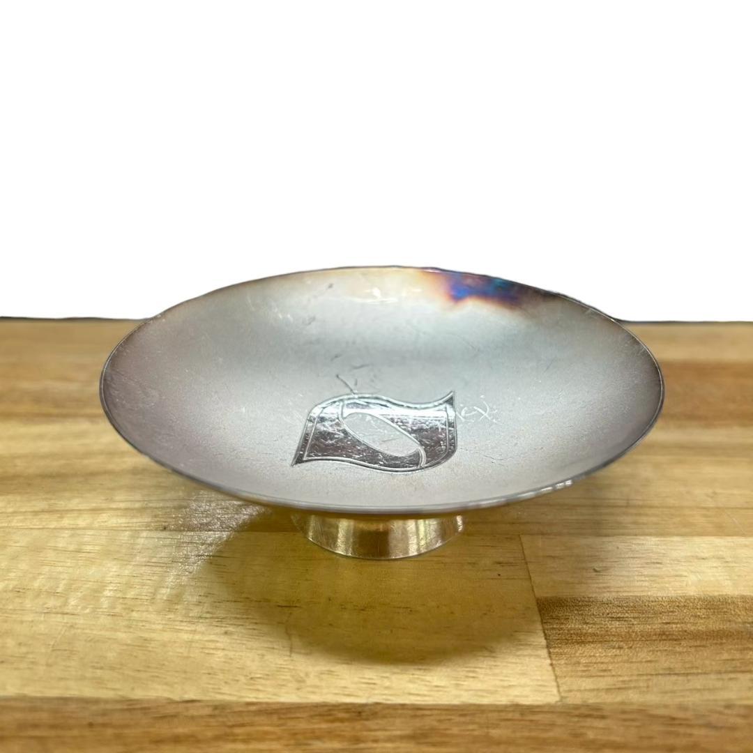 純銀 盃 2点セット 約114g 純銀刻印あり 名入れあり 銀杯 銀製 工芸