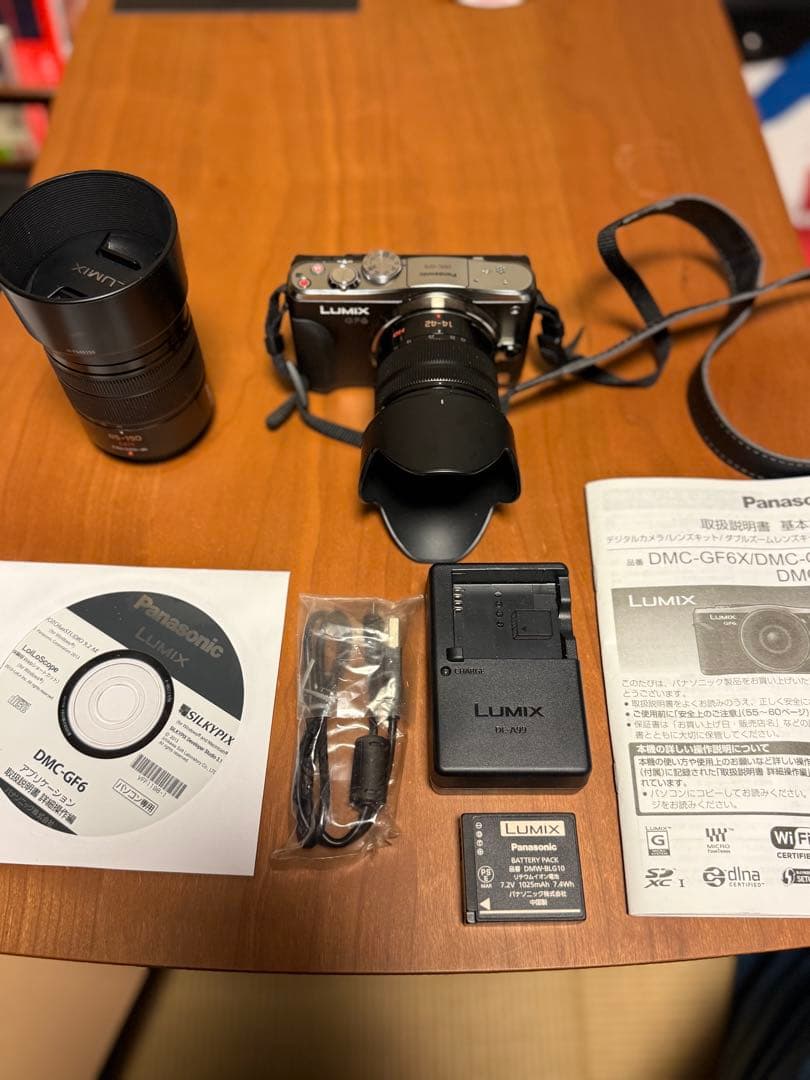 LUMIX GF6 ミラーレス一眼 + H-FS45150レンズ - メルカリ