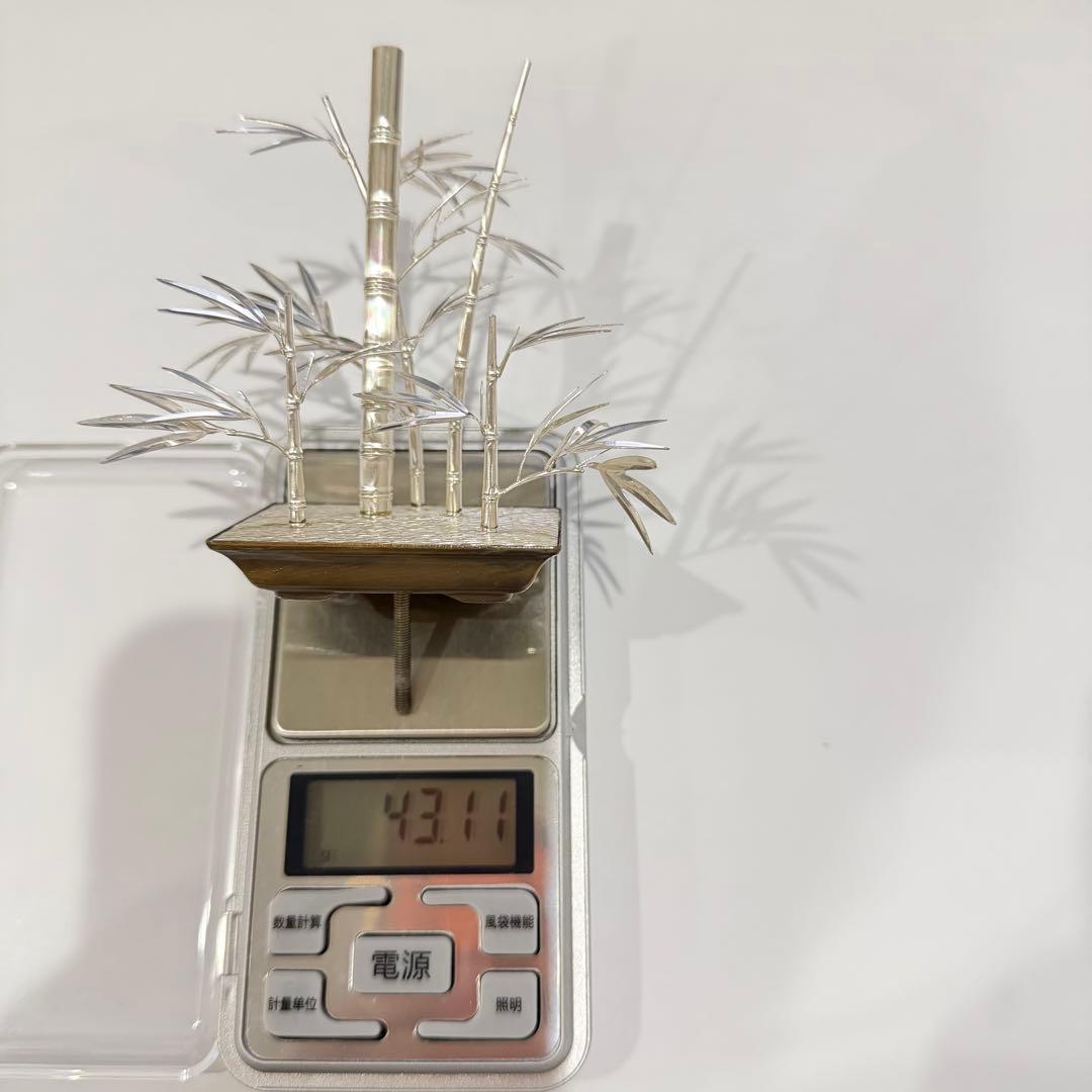 純銀製 松竹梅 光則作 約139g - メルカリ