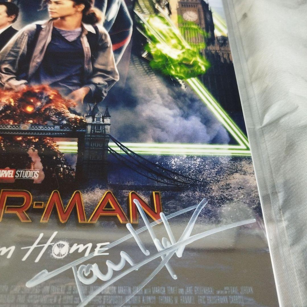 トム・ホランド&ゼンデイヤ 直筆サイン入りフォト 映画 スパイダーマン