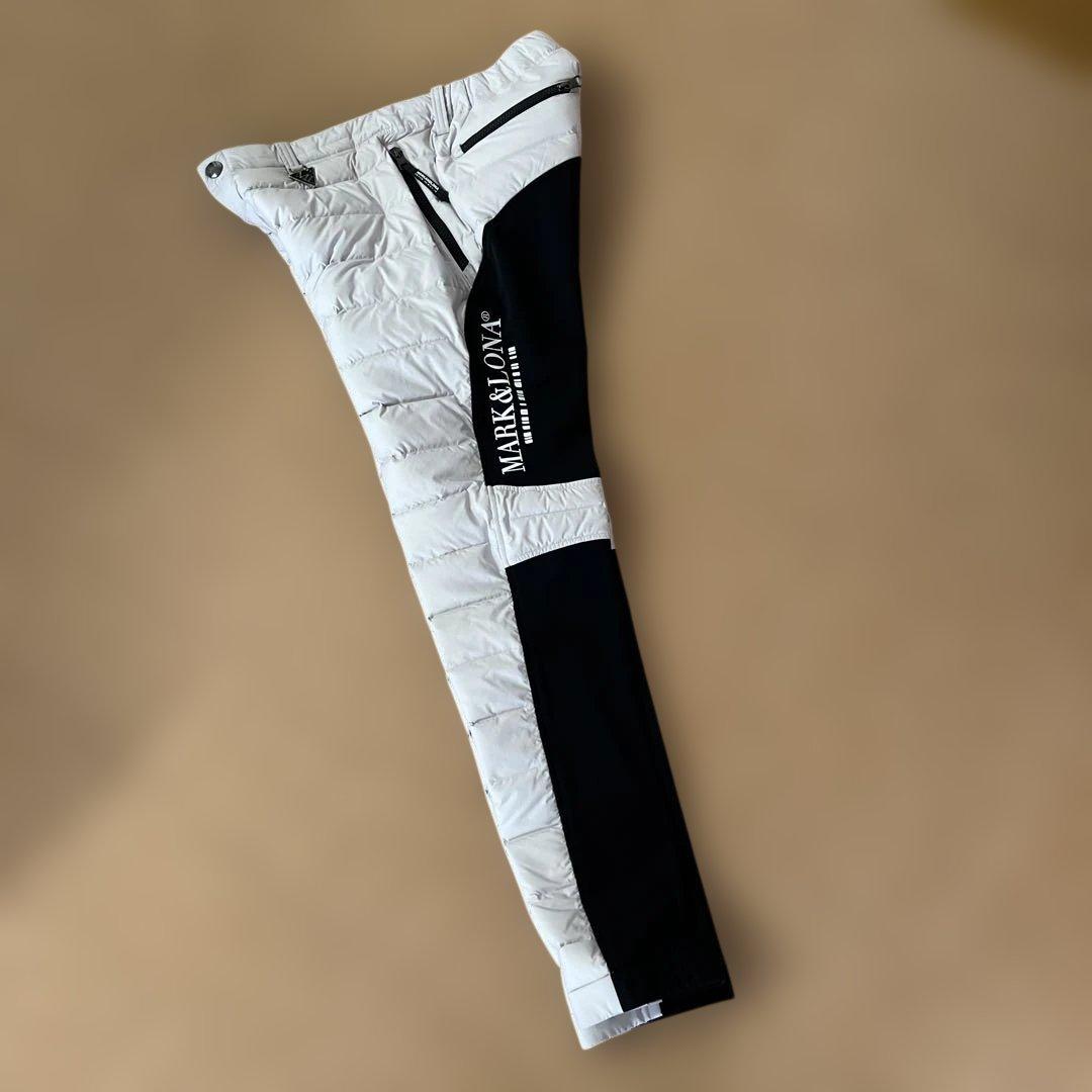 マーク&ロナ メンズダウンパンツ ホワイト＆ブラック 50 - メンズ