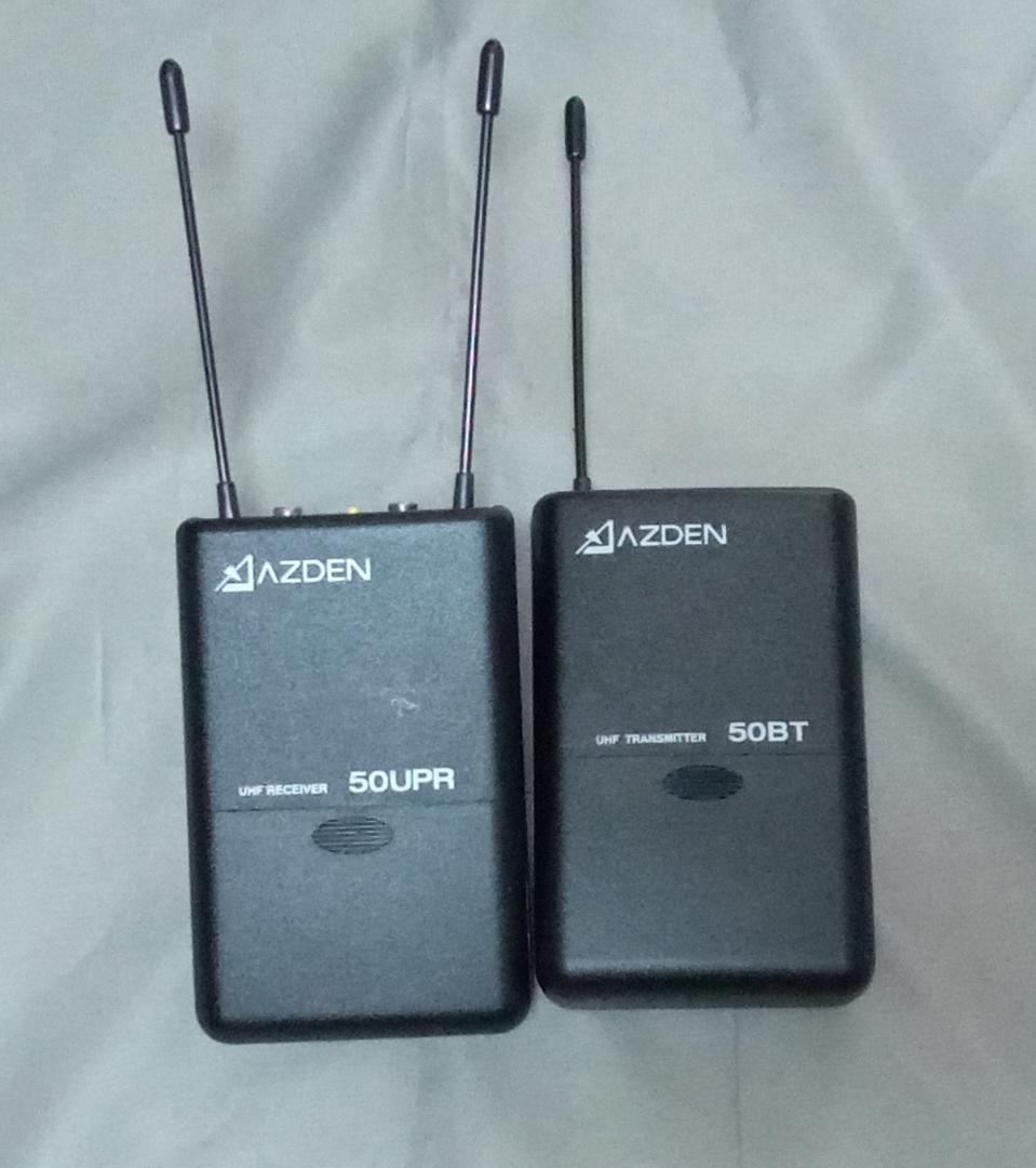 AZDEN　アツデン ワイヤレスマイクシステム 50UPR 50BT　セット AZDEN アツデン ワイヤレスマイクシステム 50UPR 50BT セット AZDEN
