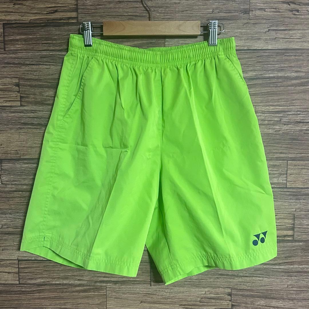 ヨネックス YONEX ハーフパンツ サイズM ライムグリーン 蛍光 - メルカリ