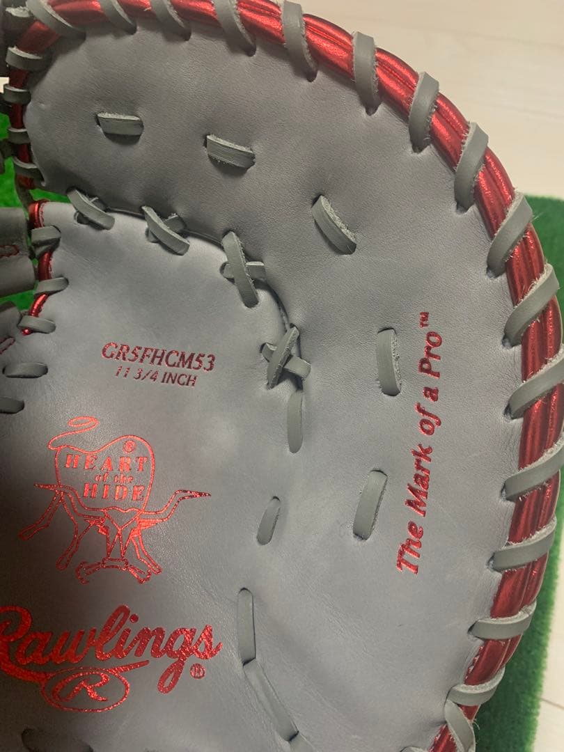 Rawlings 軟式グローブ グレー/レッド - メルカリ