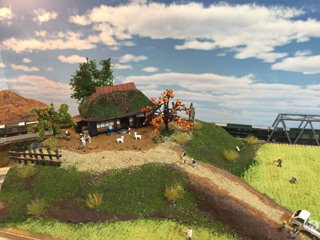 Nゲージ ジオラマ 田舎の風景 - メルカリ