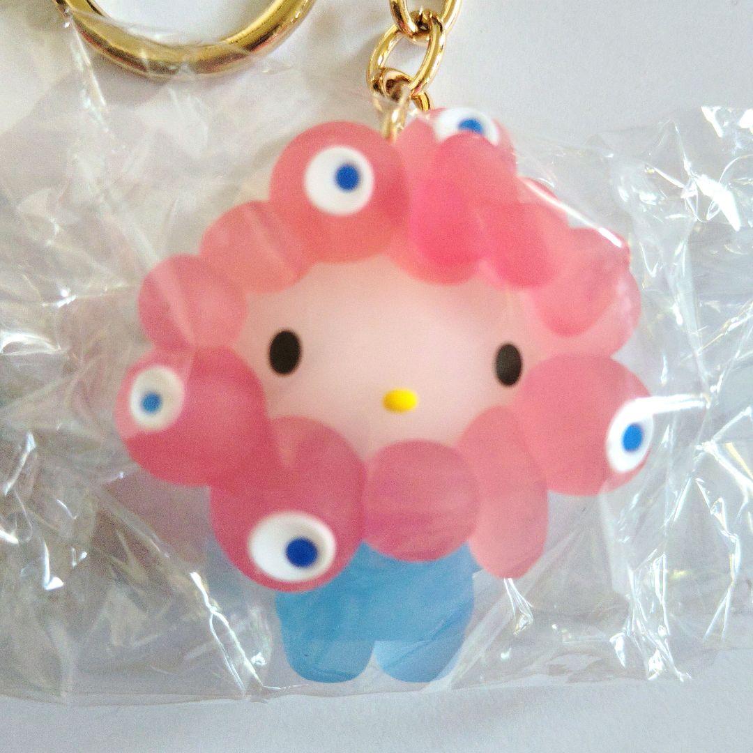 万博 サンリオ×ミャクミャク 立体マスコットクリア キーホルダー 3個