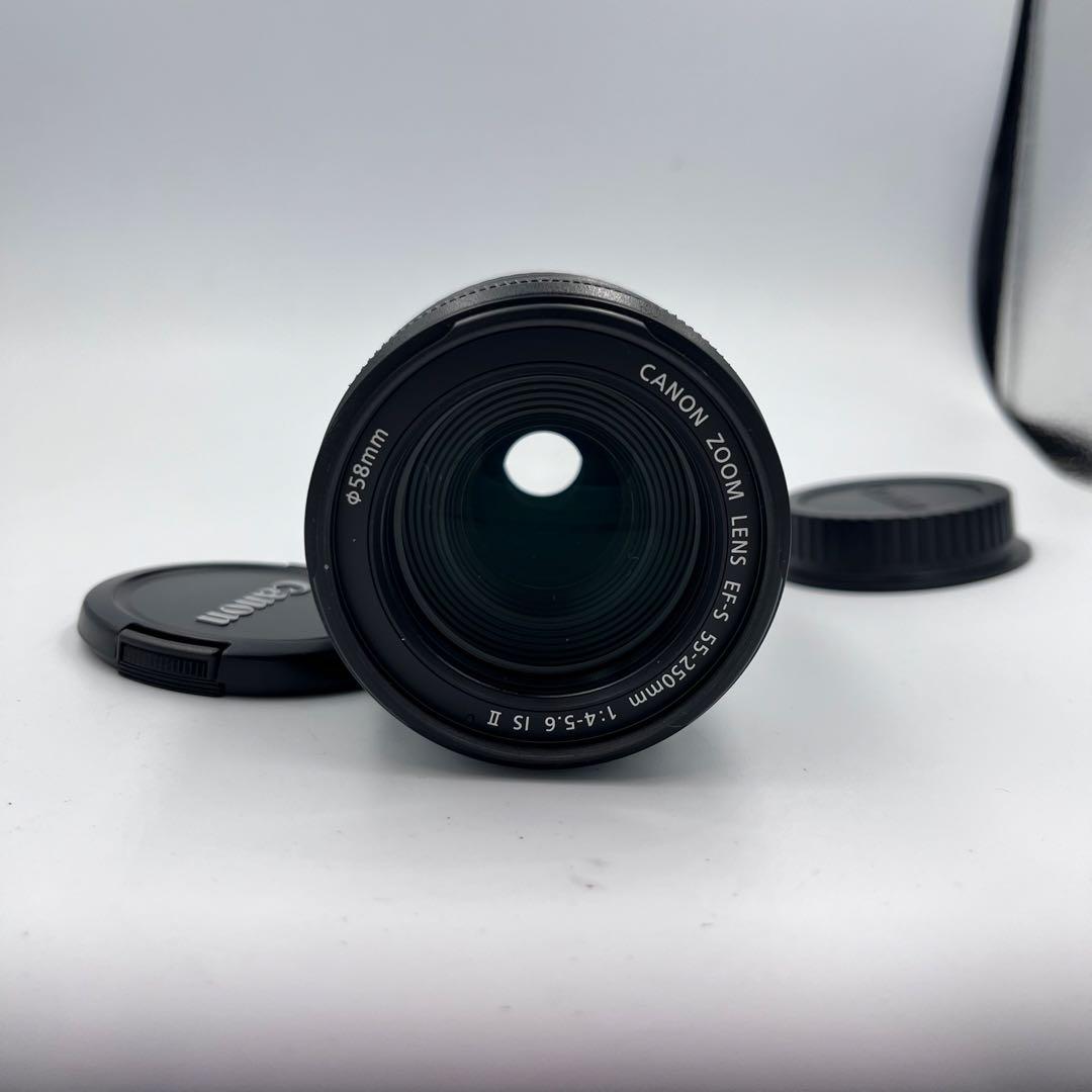 美品 Canon EFS55-250mm f/4-5.6 IS Ⅱ ズームレンズ