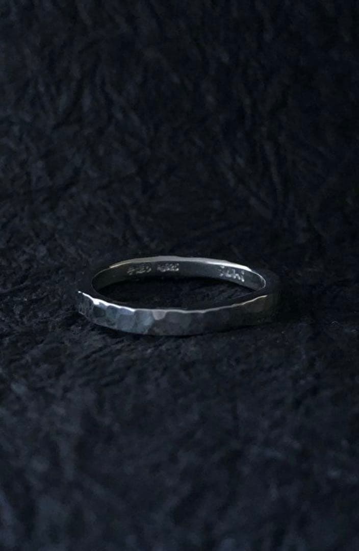 シルバー リング 槌目リング S010381 11号