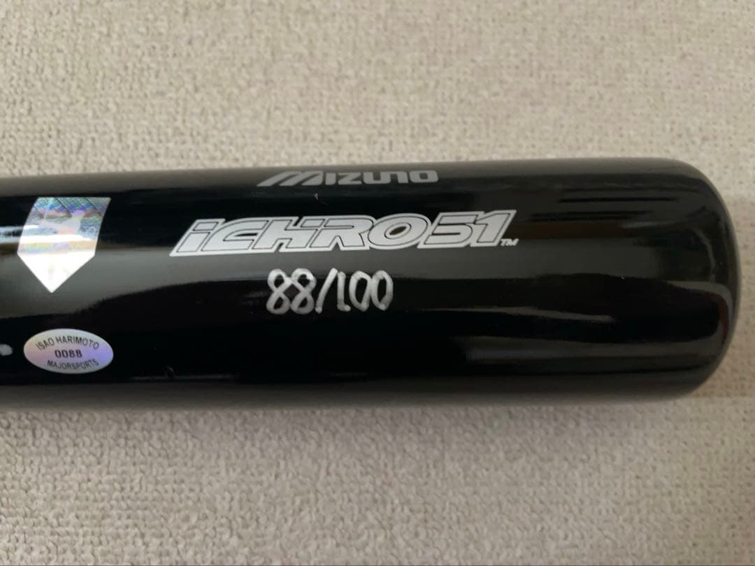 イチロー直筆サインバット 3085 100/88 張本勲Wサインバット - メルカリ