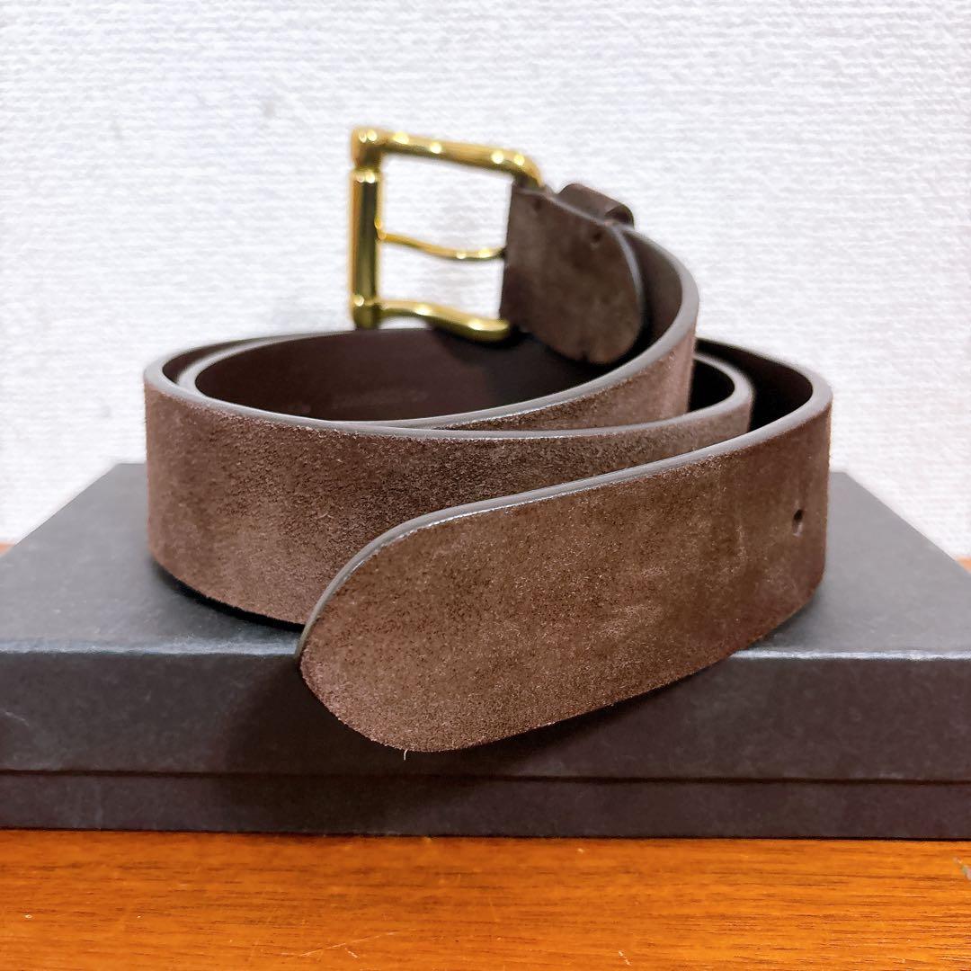 RALPH LAUREN ラルフローレン スエード ベルト ゴールドバックル