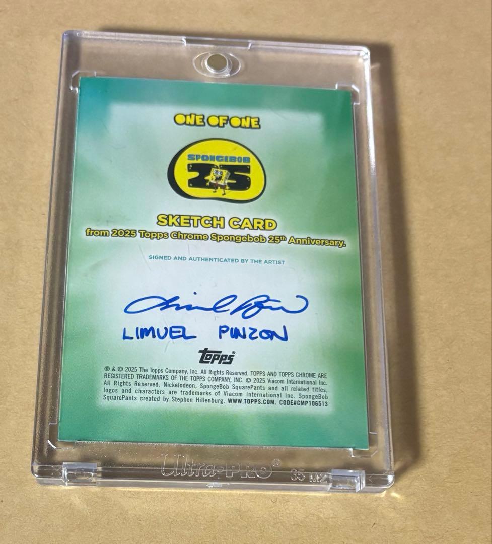 Topps SpongeBob Sketch Card 1of1 Patrick
