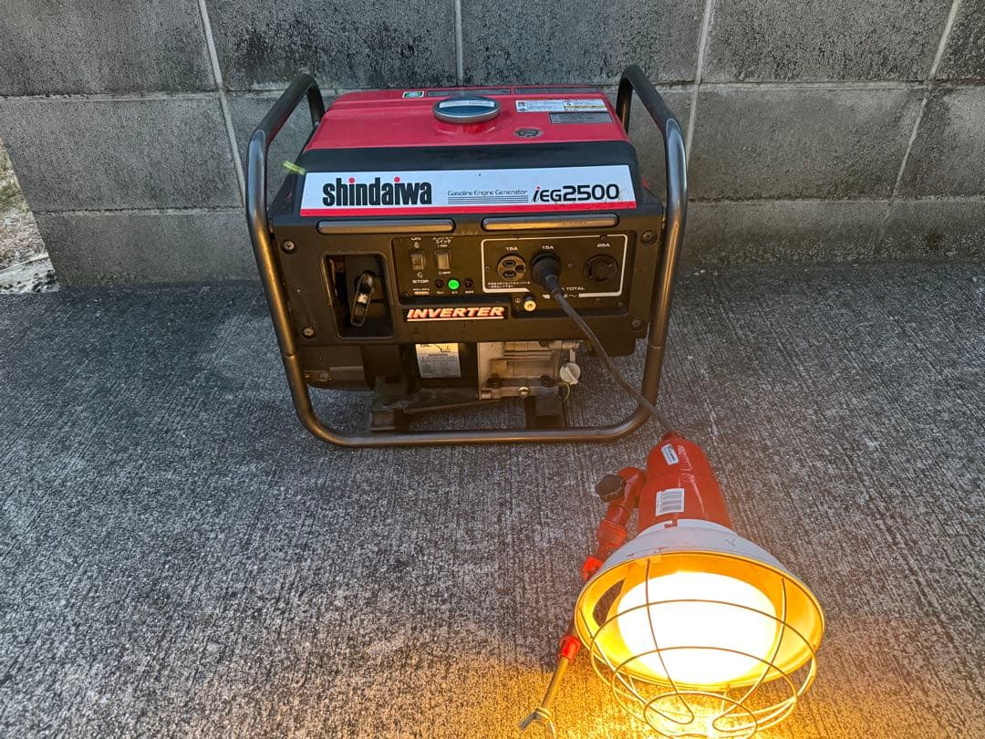 動作確認済 shindaiwa iEG2500 インバーター発電機 2500W - メルカリ