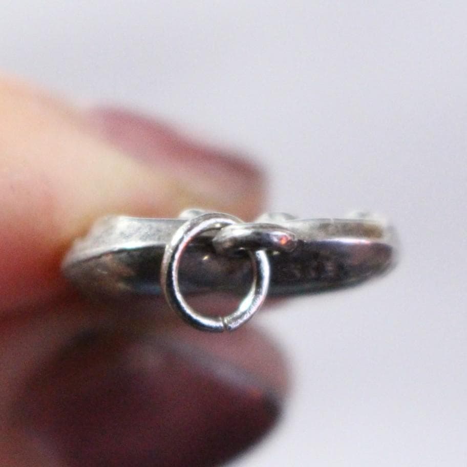 30s スウィートハートジュエリー ww2 パフィハート 緑 石 渦巻 波 唐草