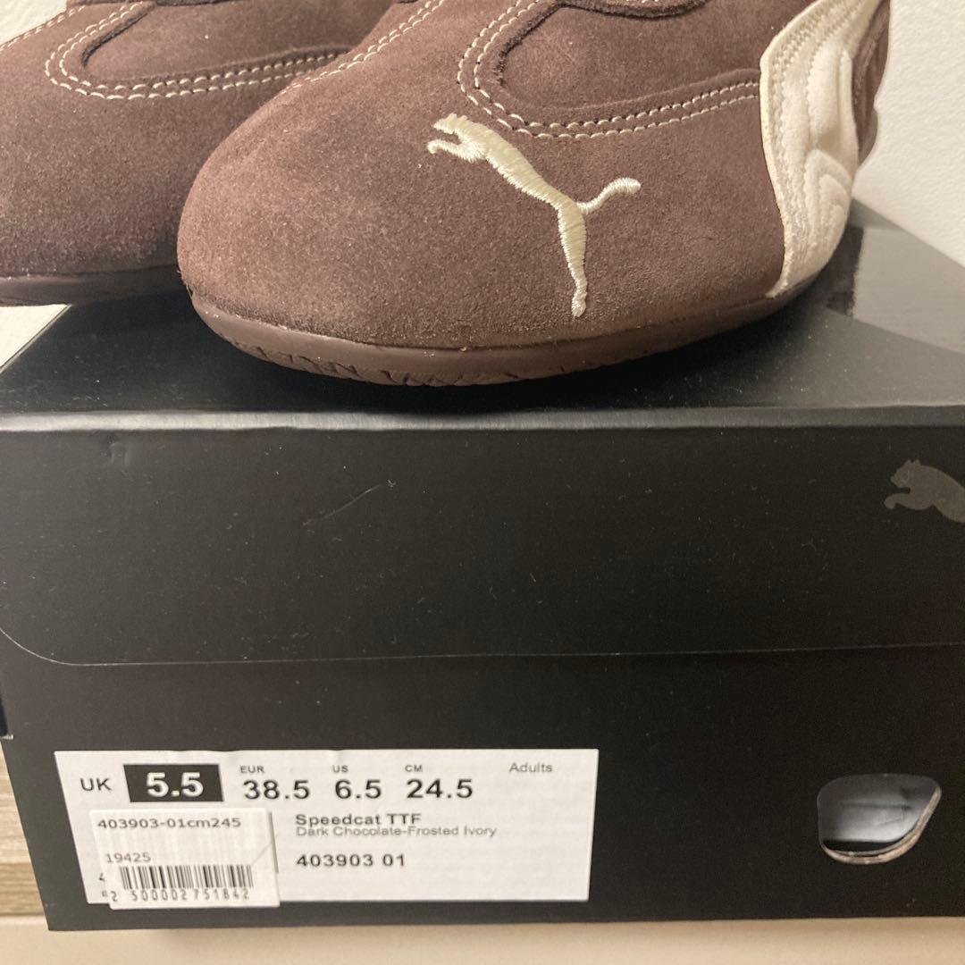 靴 PUMA SPEED CAT TTF Dark Chocolate 24.5cm