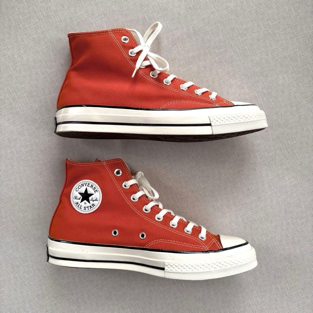 ブ*ス様 コンバース CT70 ハイカット マンダリンオレンジ 27.0cm