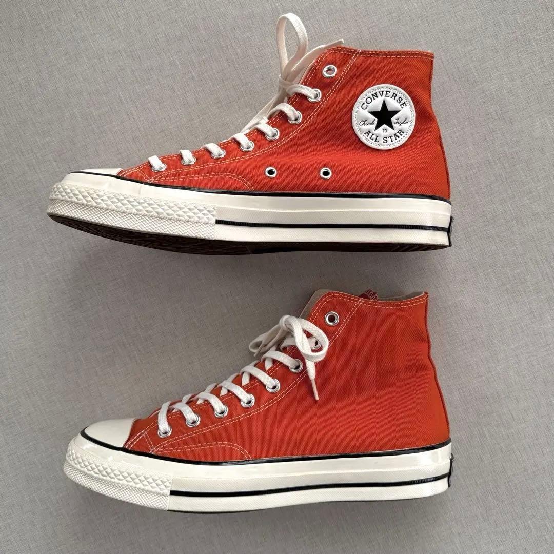 ブ*ス様 コンバース CT70 ハイカット マンダリンオレンジ 27.0cm