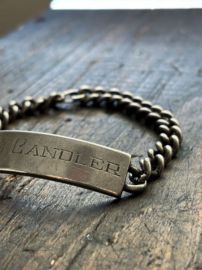 40s 大戦 ヴィンテージ IDブレスレット スウィートハートジュエリー