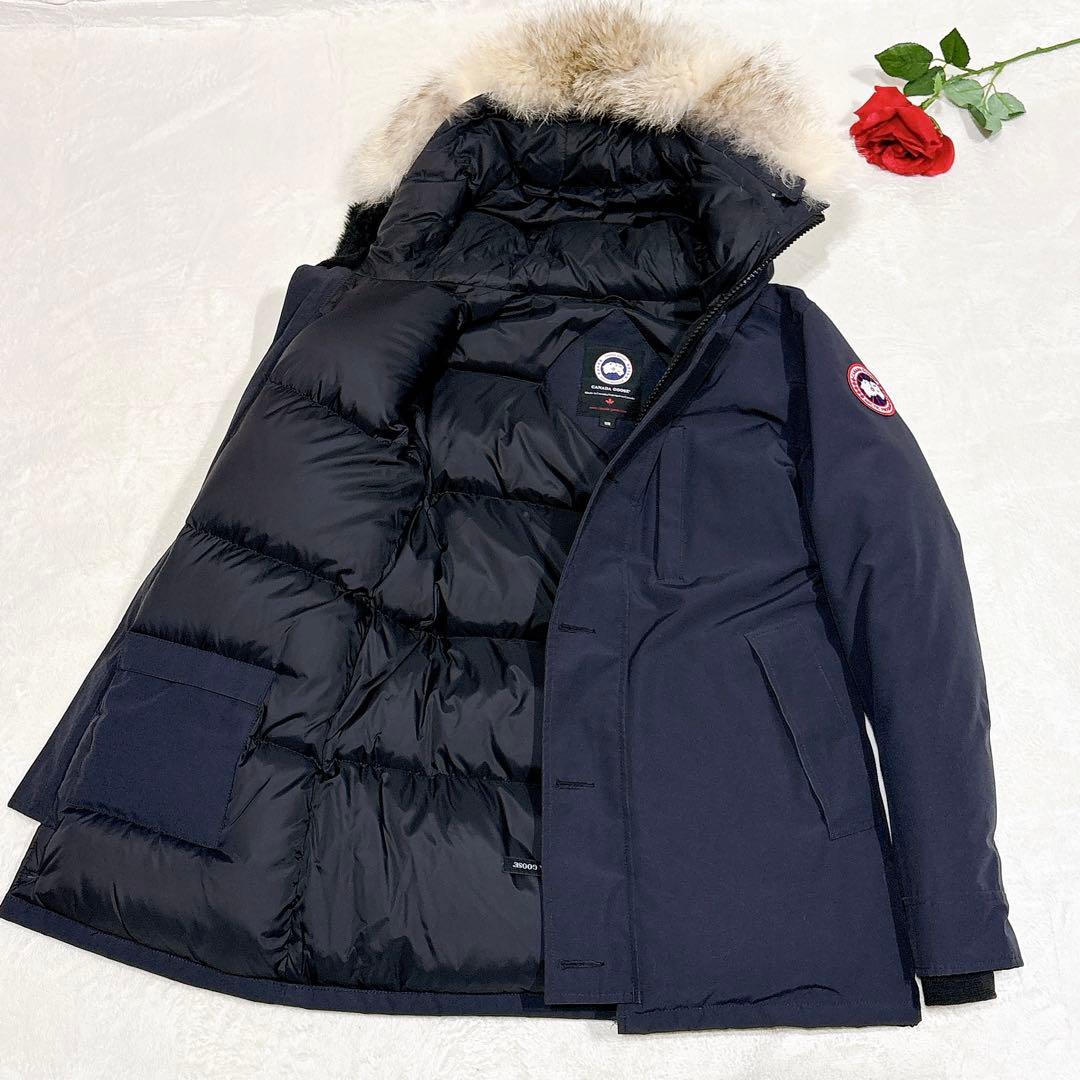 新品同様✨ カナダグース ダウンジャケット ネイビー ファー