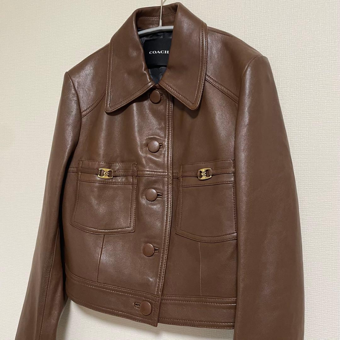 《極美品》　coach コーチ　レザージャケット