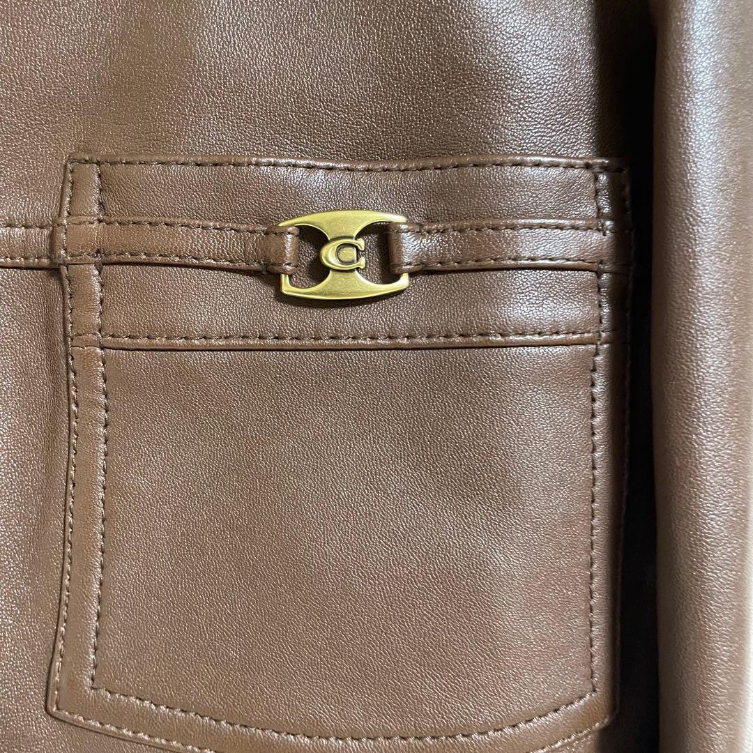 《極美品》　coach コーチ　レザージャケット
