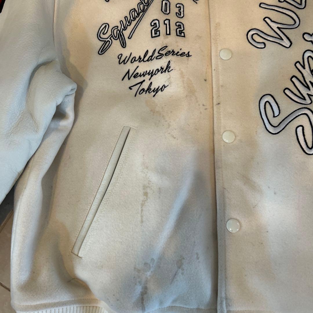 Supreme 刺繍入りホワイトジャケット - ジャケット・アウター本物