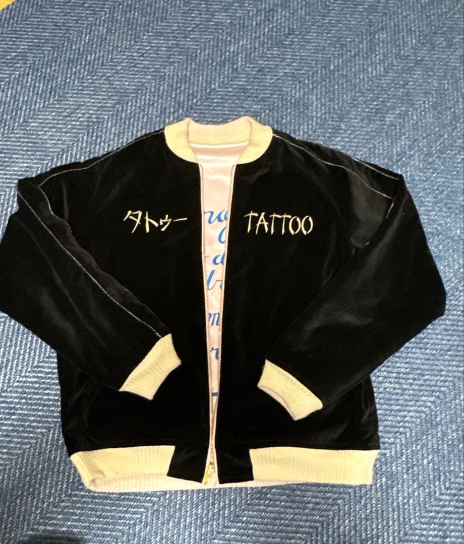 山田蓮】TSY ORIGINAL スカジャン BLACK×PINK - メルカリ