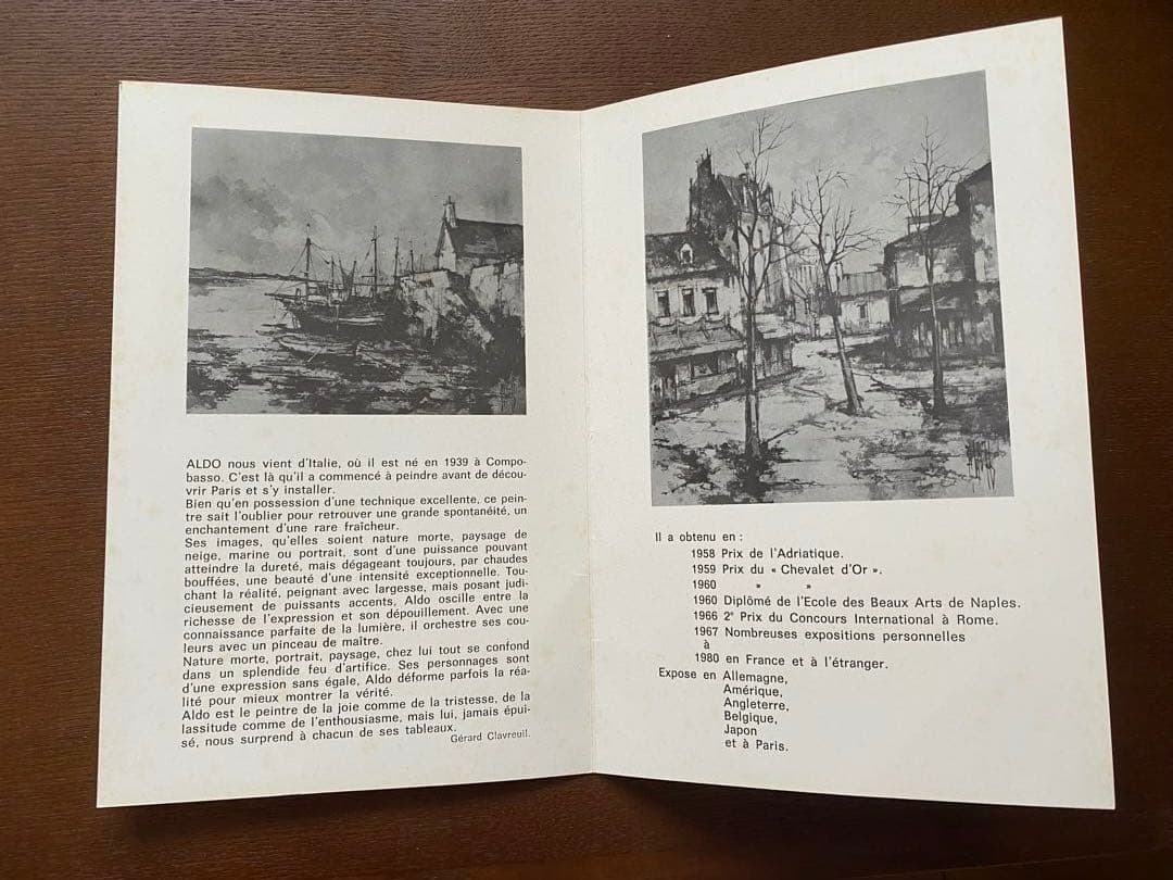 真作】アルドー ALDO 油彩 3号 縦 街角風景 #22896の通販はau PAY