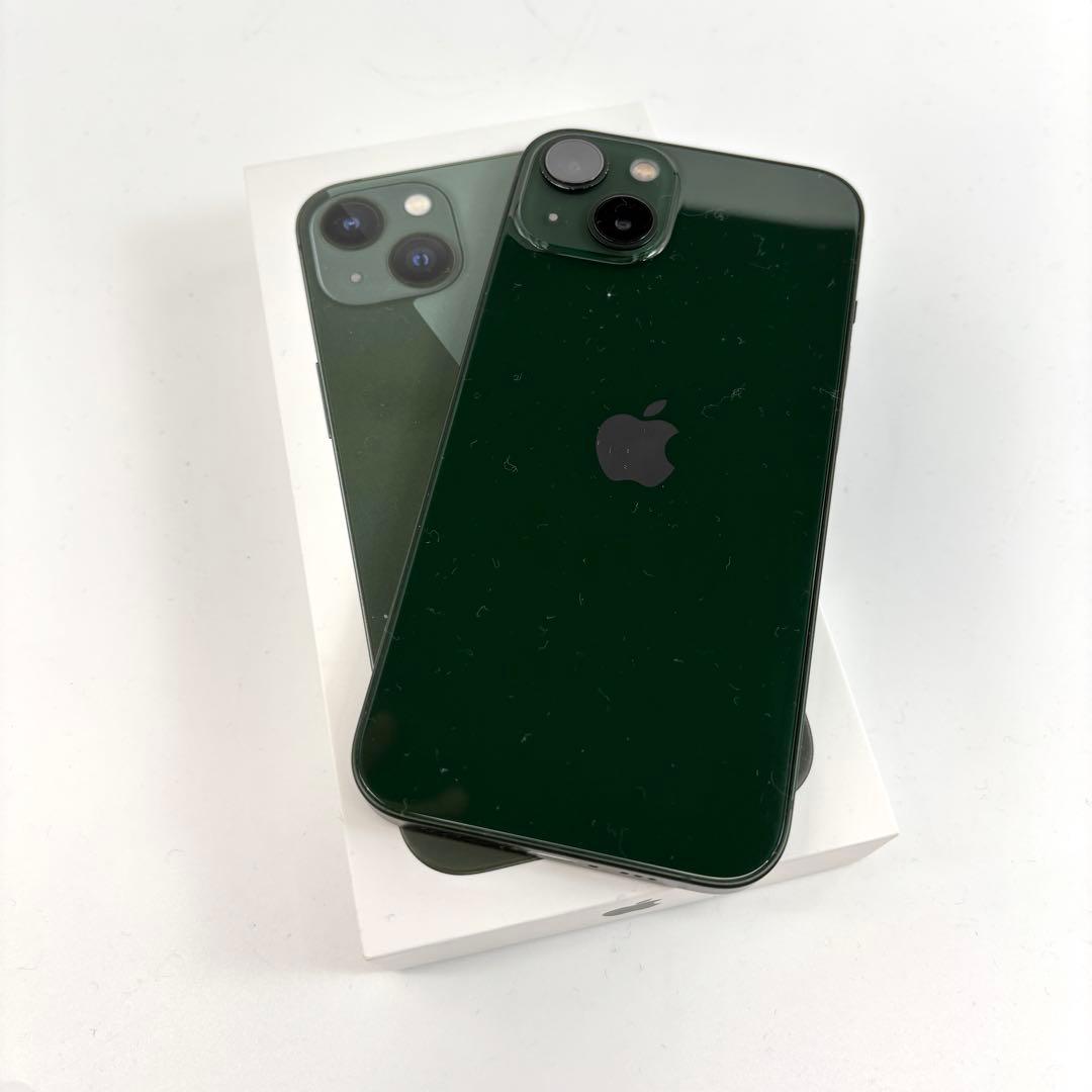 極美品 iPhone13 128gb グリーン simフリー 箱あり 付属品完備