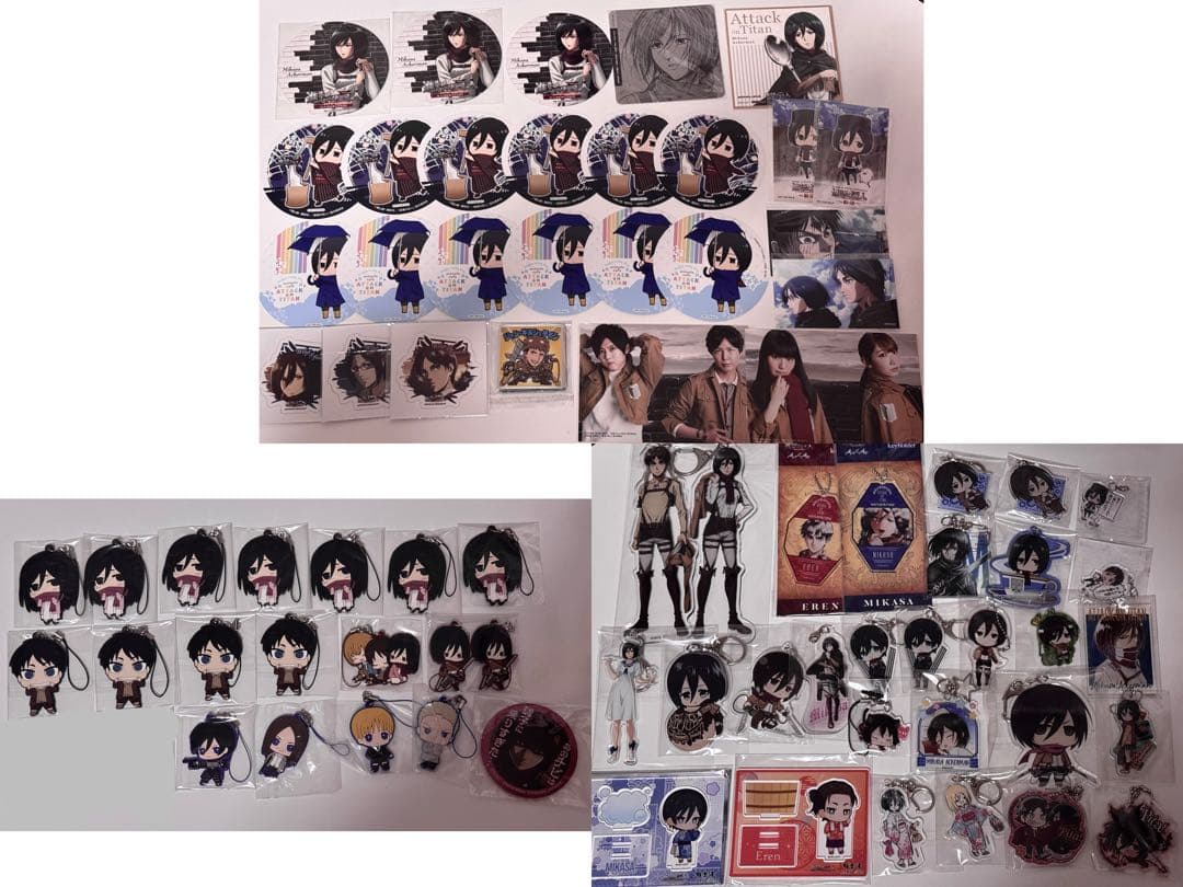 進撃の巨人 ミカサ エレン アクキー ラバスト コースター まとめ売り 進撃の巨人 アクリルコースター ミカサ・アッカーマン｜ホビーの総合