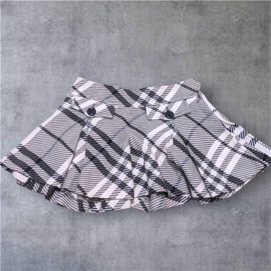 バーバリー ブルーレーベル ノバチェック フレアミニスカート 36