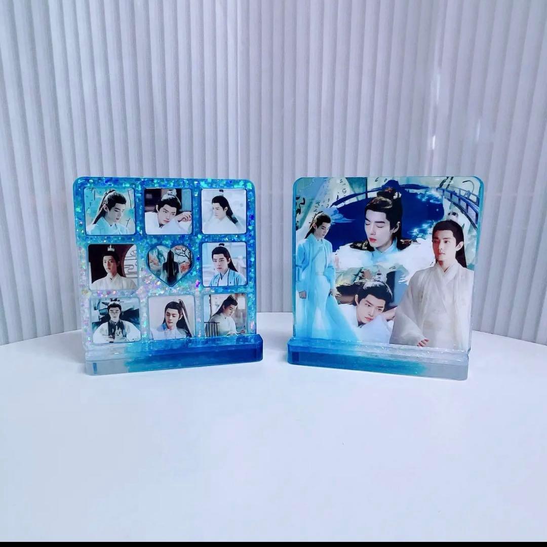 新作❣️肖戦 2番スタジオ　新両面レジン九宫格玄関置物3点セット❣️確認用0201