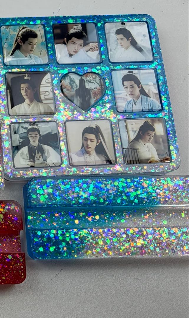 新作❣️肖戦 2番スタジオ　新両面レジン九宫格玄関置物3点セット❣️確認用0201