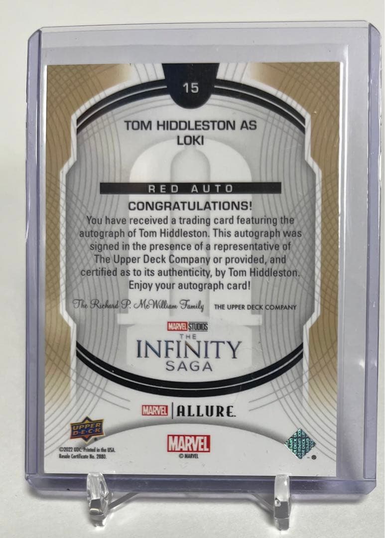 upper deck marvel ロキ　サインカード