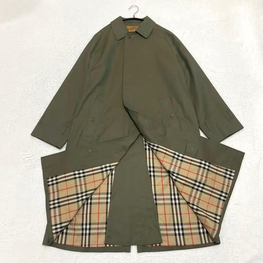 超希少】美品 一枚袖 バーバリー ステンカラーコート 玉虫色 - メルカリ