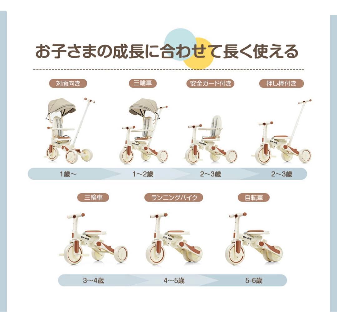 【新品未開封】BTM 7way 三輪車 1歳〜6歳