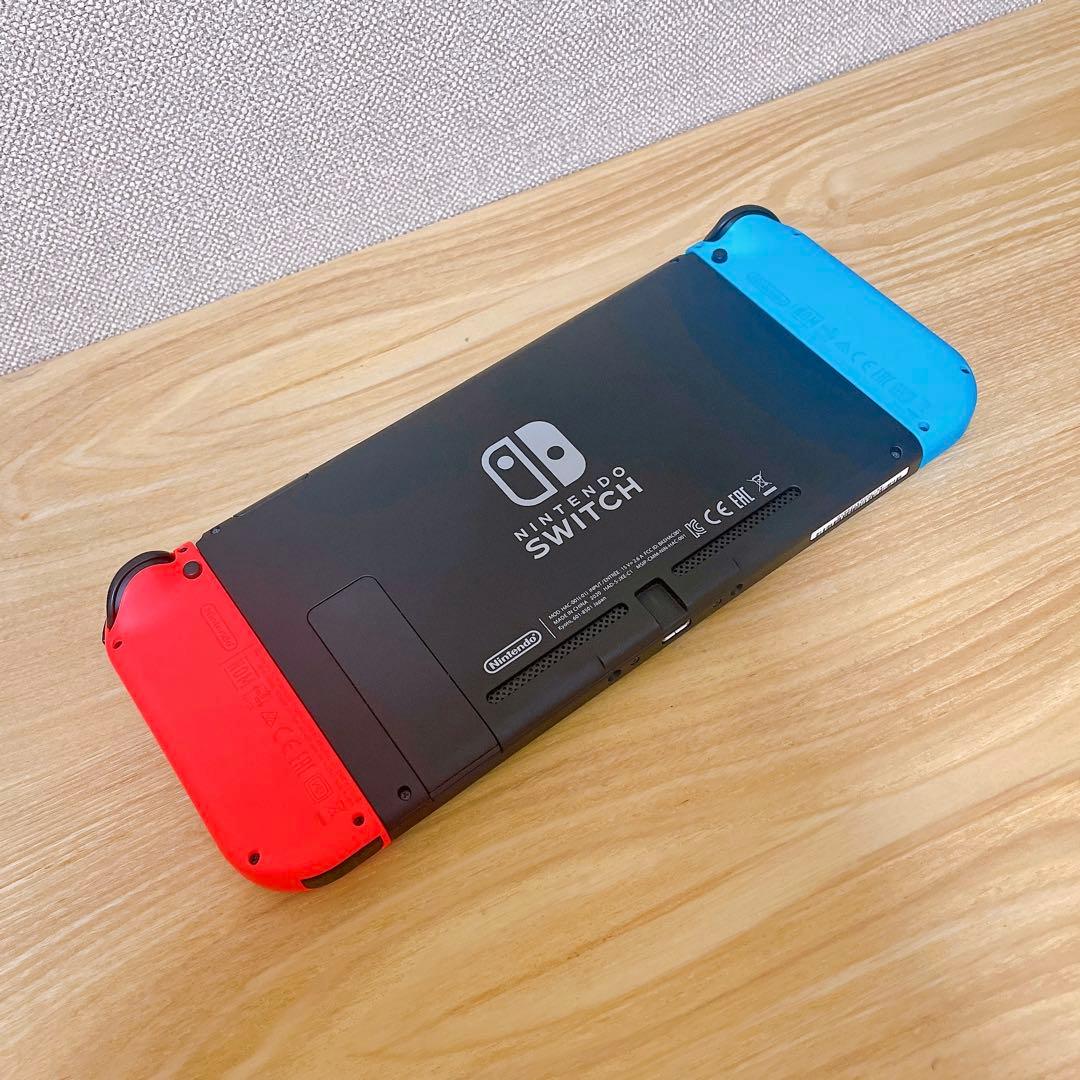 未使用に近い】 バッテリー強化版 Switch本体 ネオンレッド ネオンブルー