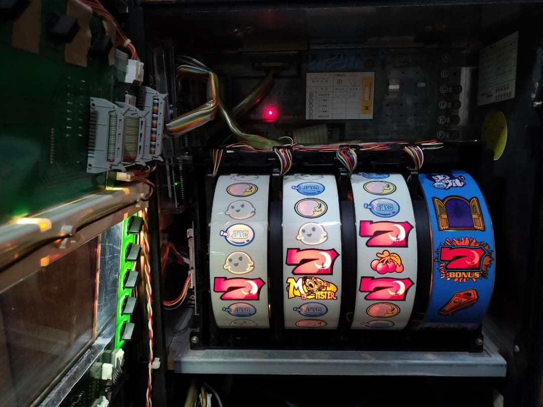 【パチスロ実機】オリンピア★トリックモンスター【不要機付】４号機・人気台