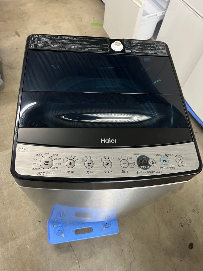 Haier 5.5kg 縦型洗濯機 一人暮らし 2023年製 黒
