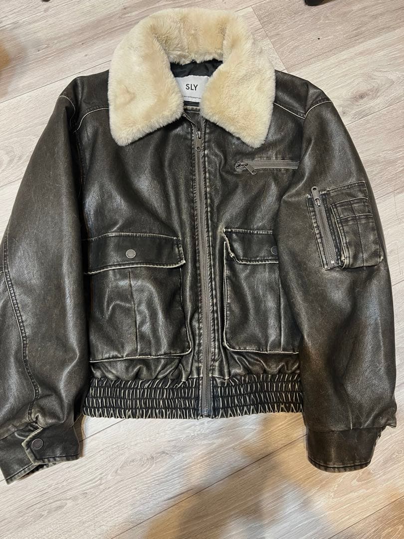 スライVINTAGE F／LEATHER S／ブルゾン - メルカリ