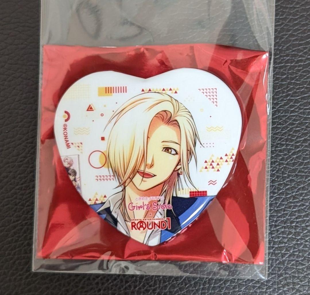 ときメモ gs gs3 ラウンドワン 桜井琉夏 缶バッジ ハート - メルカリ
