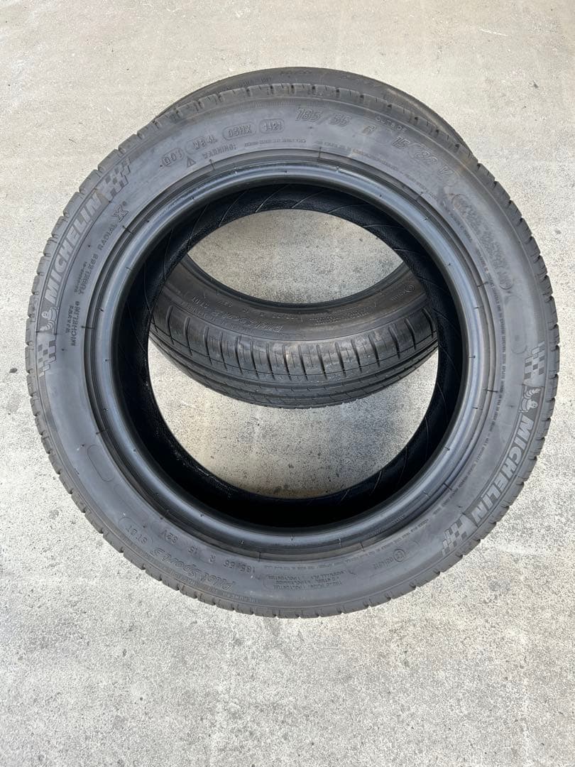 バリ山　ミシュラン パイロットスポーツ3 185/55R15 2本セット MICHELIN PILOT PILOT SPORT 3 185/55R15 86V XL DT | タイヤの通販