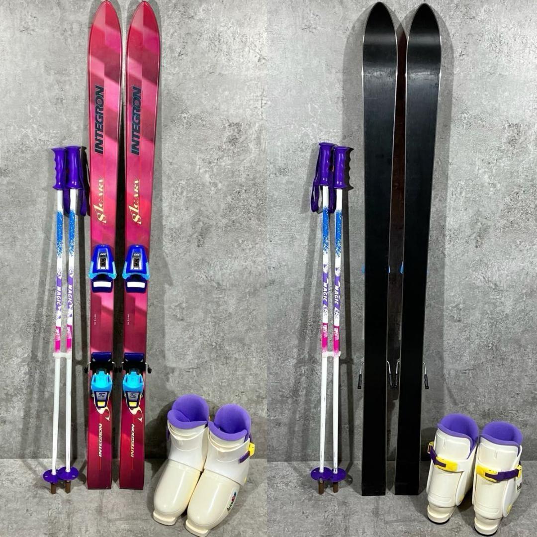 即乗り SALOMON INTEGRON 130 ジュニア スキー セット - メルカリ