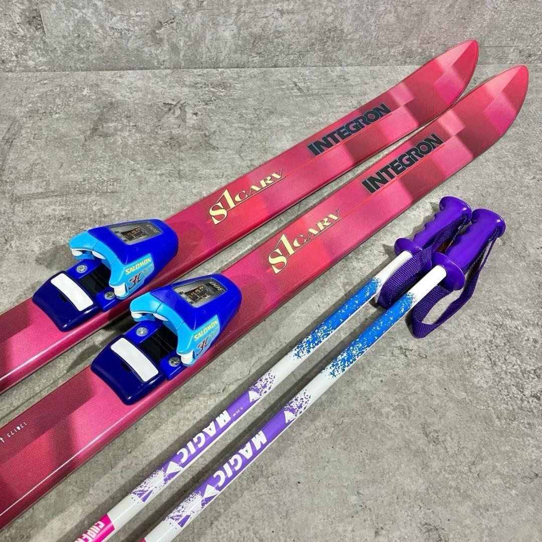 即乗り SALOMON INTEGRON 130 ジュニア スキー セット - メルカリ