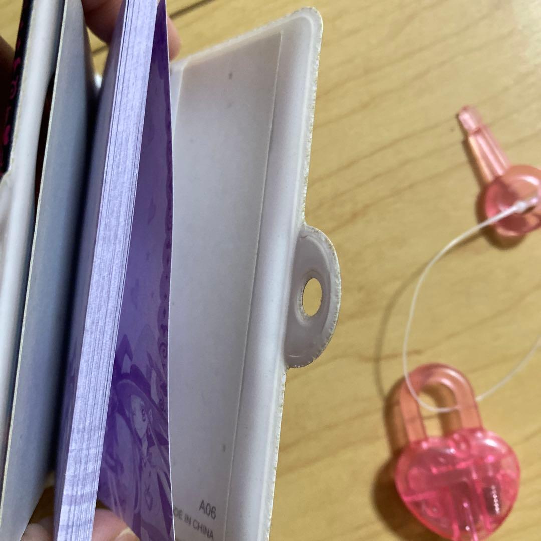 シュガシュガルーン　ミニ手帳　小型ノート　鍵付き